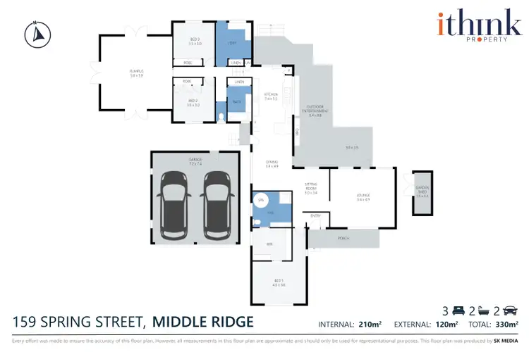 Floorplan of Homely house listing, 159 Spring Street, Middle Ridge QLD 4350