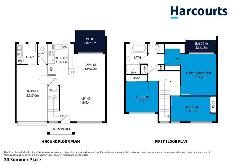 Floorplan of Homely townhouse listing, 34/97 Edmund Rice Drive, Southport QLD 4215