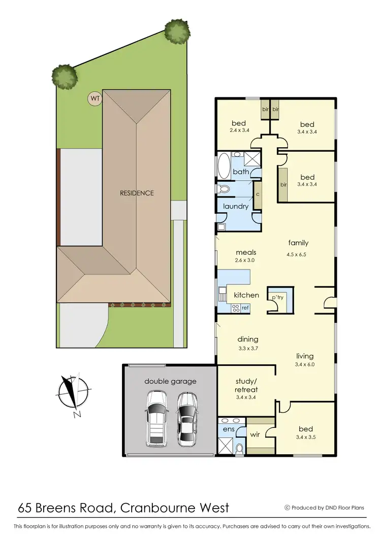 Floorplan of Homely house listing, 65 Breens Road, Cranbourne West VIC 3977