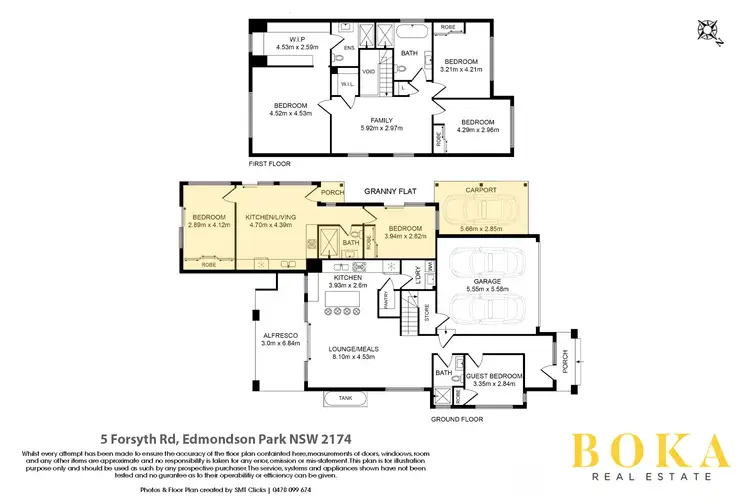Floorplan of Homely house listing, 5 Forsyth Road, Edmondson Park NSW 2174