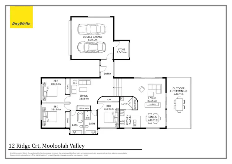 Floorplan of Homely house listing, 12 Ridge Court, Mooloolah Valley QLD 4553