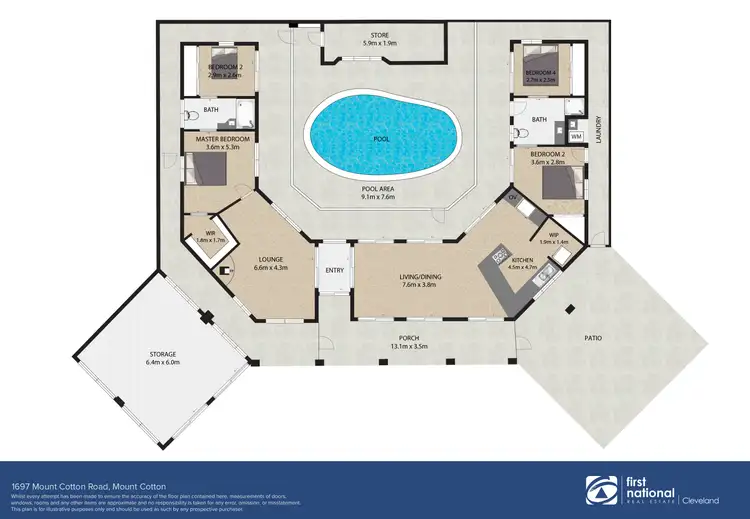 Floorplan of Homely rural property listing, 1697 Mount Cotton Road, Mount Cotton QLD 4165