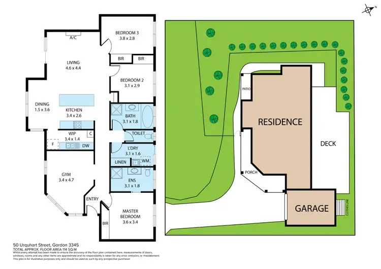 Floorplan of Homely house listing, 50 Urquhart Street, Gordon VIC 3345