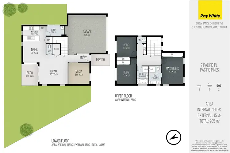 Floorplan of Homely house listing, 7 Pacific Place, Pacific Pines QLD 4211