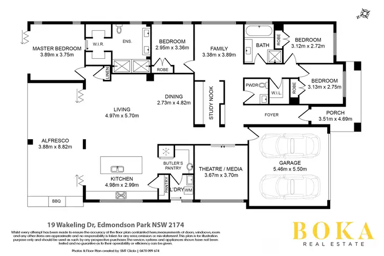 Floorplan of Homely house listing, 19 Wakeling Drive, Edmondson Park NSW 2174