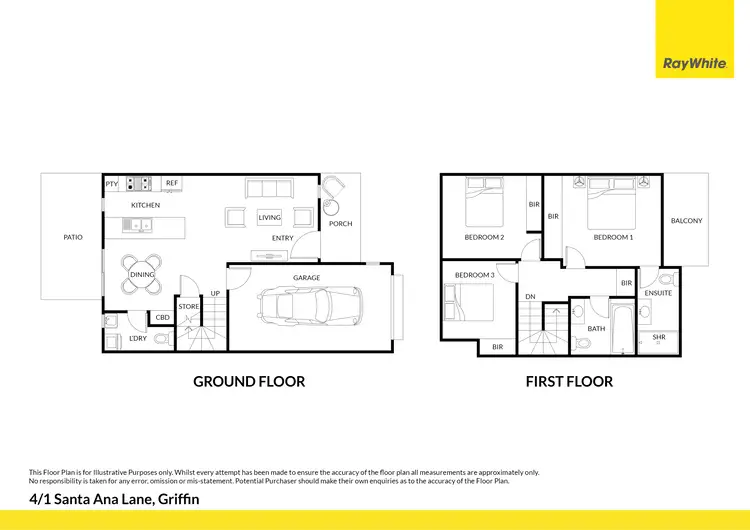 Floorplan of Homely townhouse listing, 4/1 Santa Ana Lane, Griffin QLD 4503