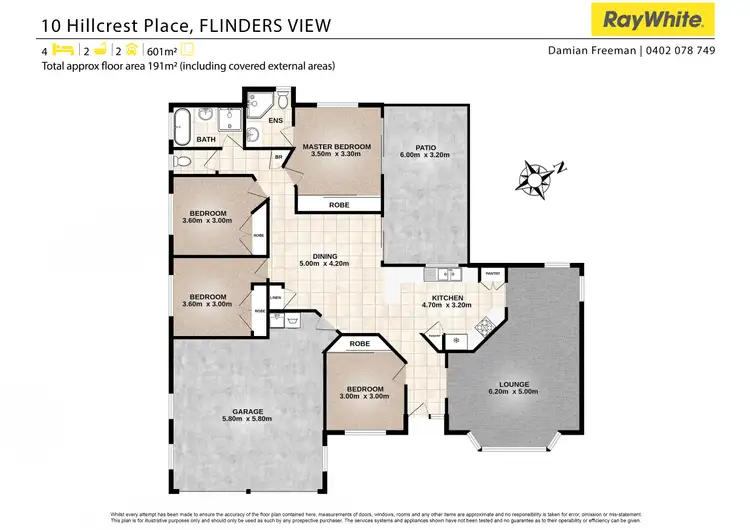 Floorplan of Homely house listing, 10 Hillcrest Place, Flinders View QLD 4305