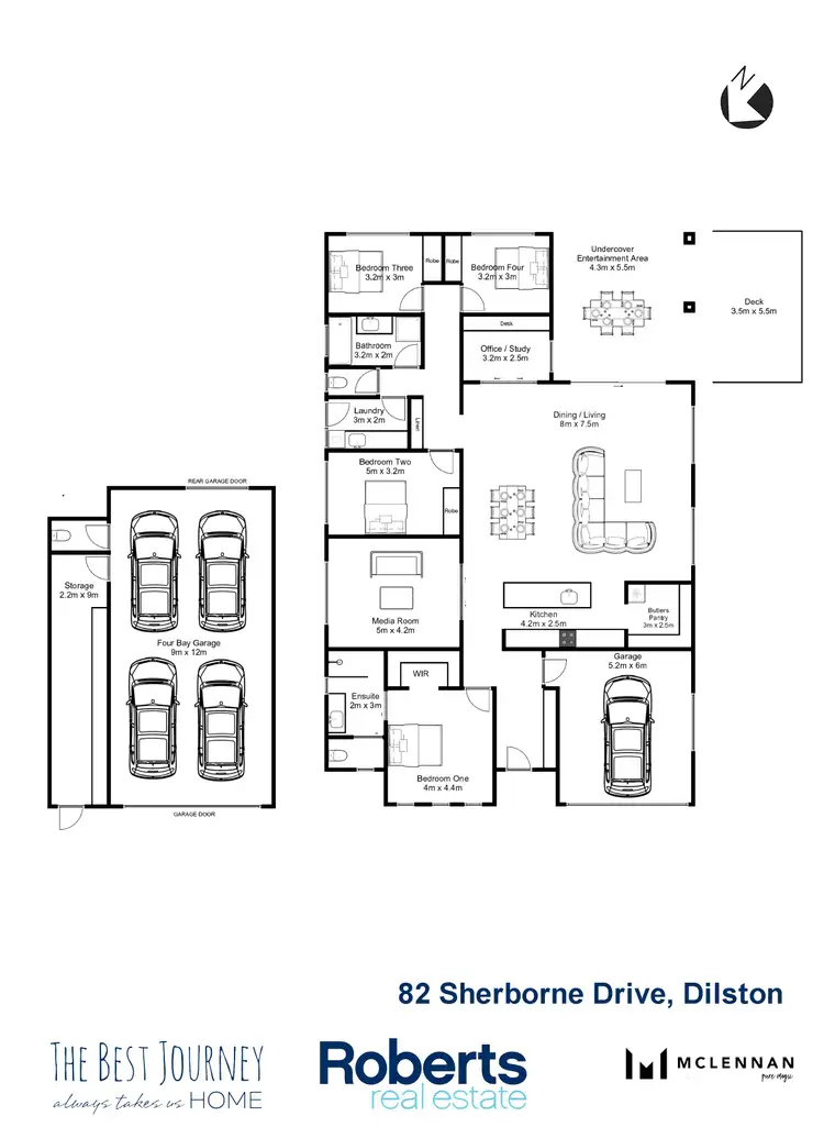 Floorplan of Homely house listing, 82 Sherborne Drive, Dilston TAS 7252