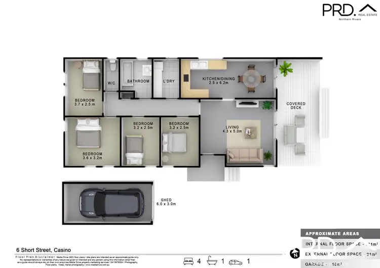 Floorplan of Homely house listing, 6 Short Street, Casino NSW 2470