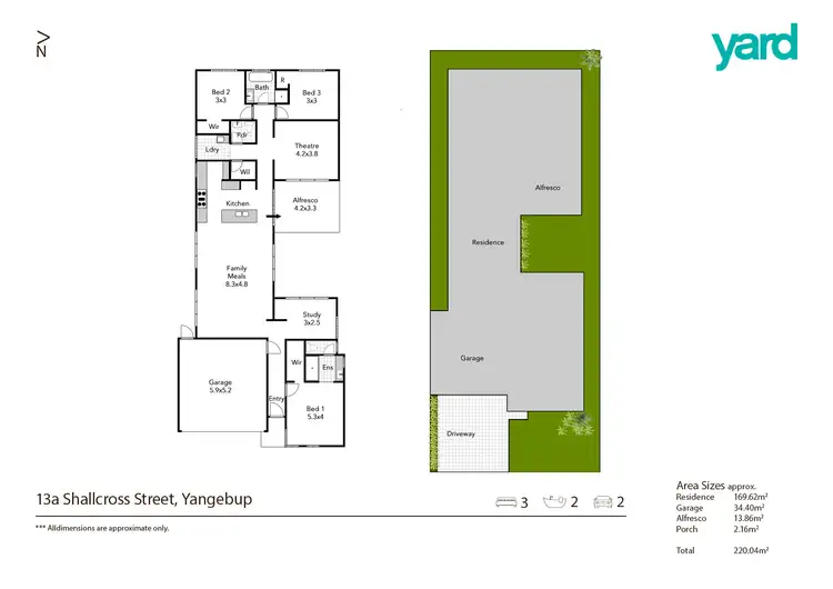 Floorplan of Homely house listing, 13A Shallcross Street, Yangebup WA 6164
