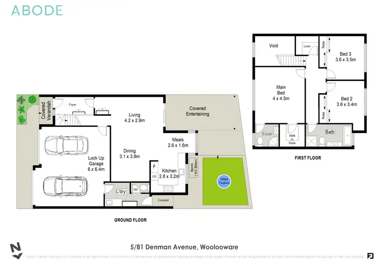 Floorplan of Homely townhouse listing, 5/81 Denman Avenue, Woolooware NSW 2230