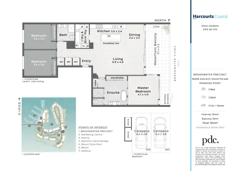 Floorplan of Homely apartment listing, 26506 Ephraim Island, Paradise Point QLD 4216