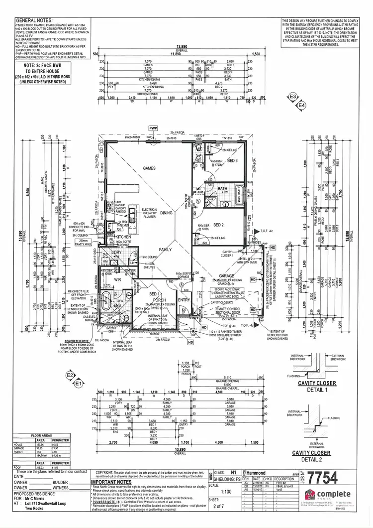 Floorplan of Homely house listing, 9 Swallowtail Loop, Two Rocks WA 6037