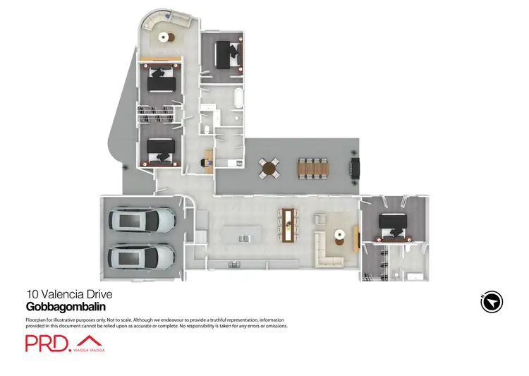 Floorplan of Homely house listing, 10 Valencia Drive, Gobbagombalin NSW 2650