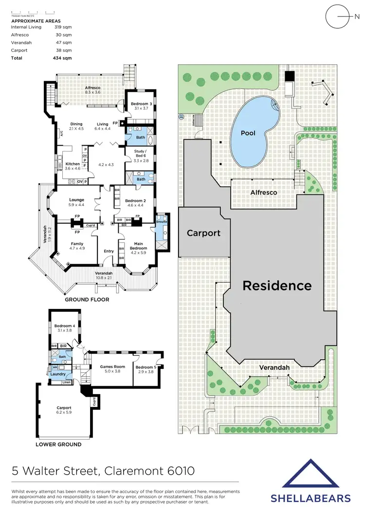 Floorplan of Homely house listing, 5 Walter Street, Claremont WA 6010