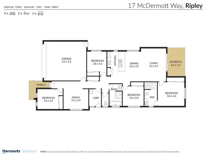 Floorplan of Homely house listing, 17 McDermott Way, Ripley QLD 4306