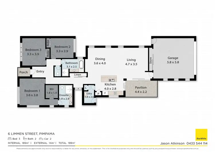 Floorplan of Homely house listing, 6 Limmen Street, Pimpama QLD 4209