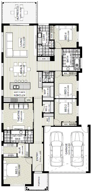 Floorplan of Homely house listing, 33 Blomeley Drive, Lucas VIC 3350