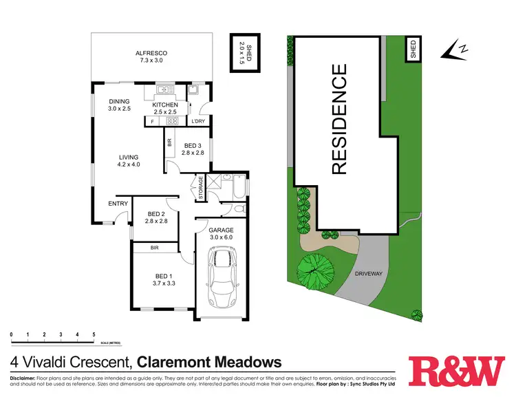 Floorplan of Homely house listing, 4 Vivaldi Crescent, Claremont Meadows NSW 2747