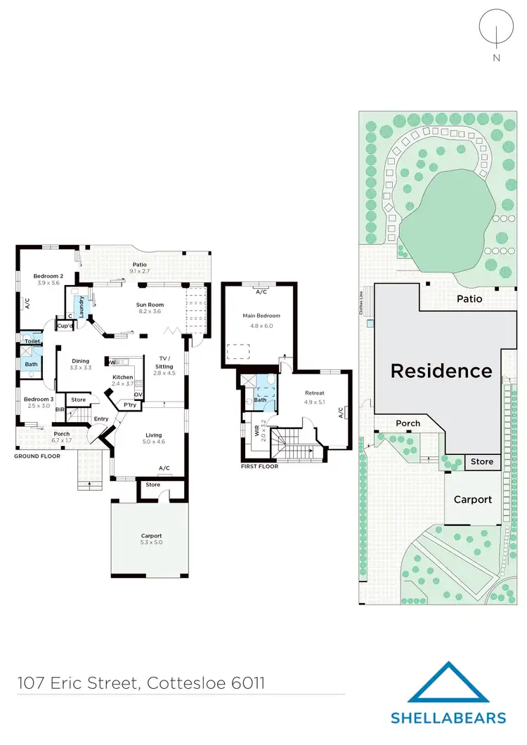 Floorplan of Homely house listing, 107 Eric Street, Cottesloe WA 6011
