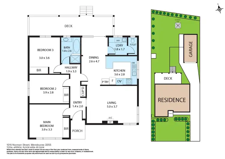 Floorplan of Homely house listing, 1016 Norman Street, Wendouree VIC 3355