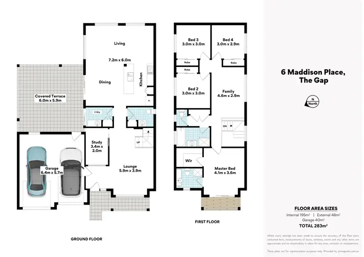 Floorplan of Homely house listing, 6 Maddison Place, The Gap QLD 4061