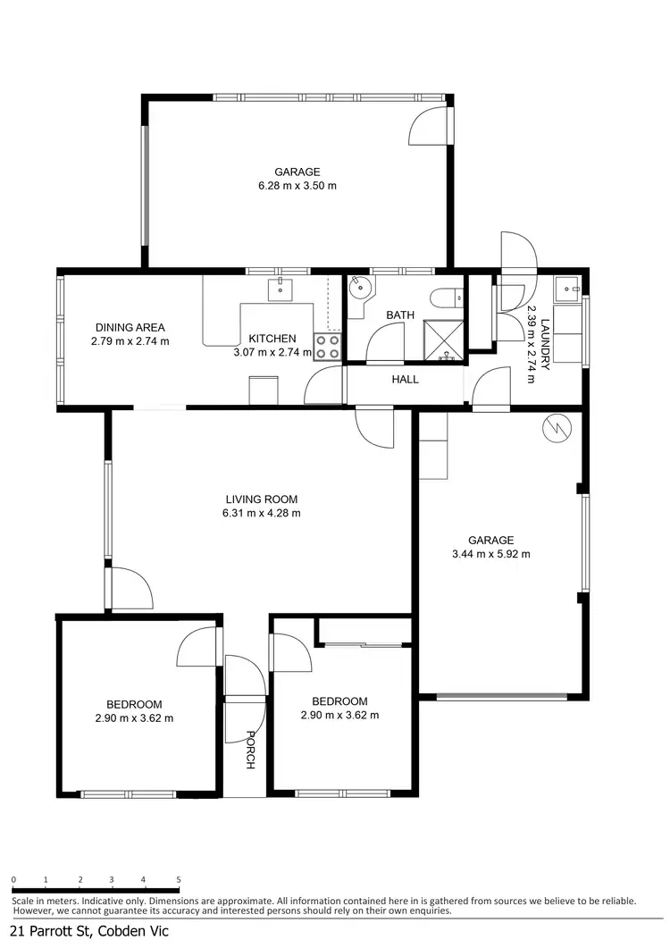Floorplan of Homely house listing, 21 Parrott Street, Cobden VIC 3266