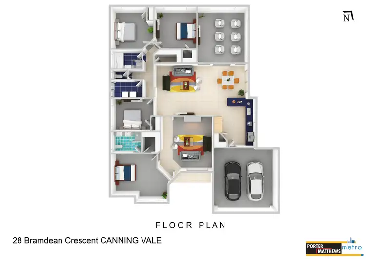 Floorplan of Homely house listing, 28 Bramdean Crescent, Canning Vale WA 6155