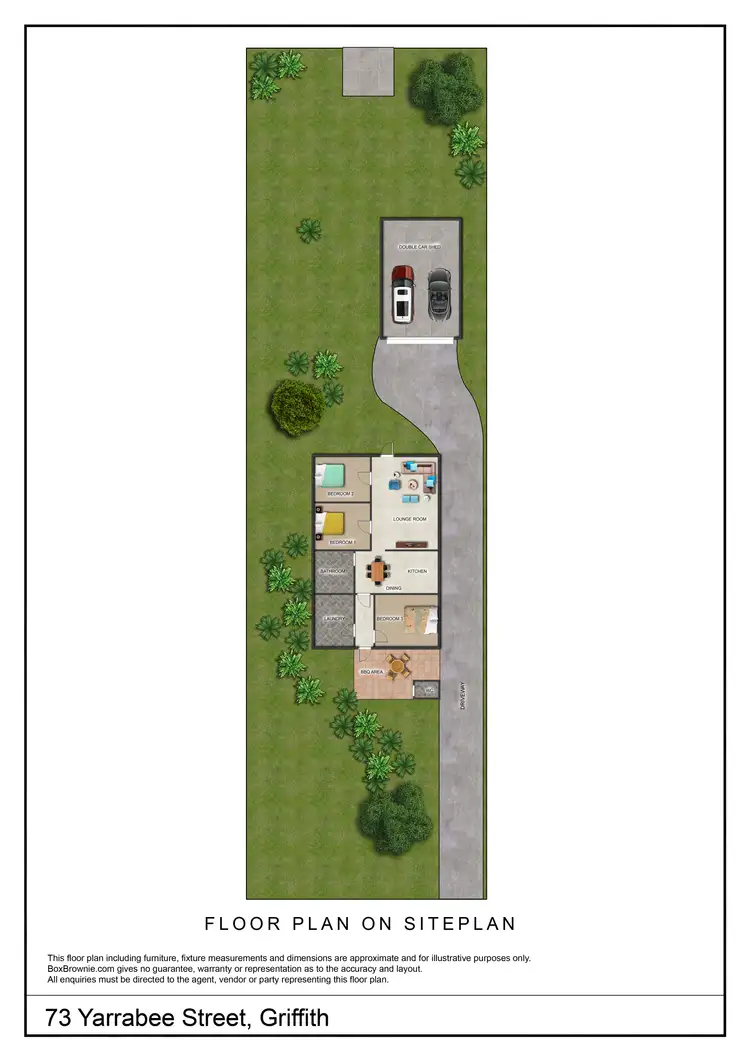 Floorplan of Homely house listing, 73 Yarrabee Street, Griffith NSW 2680