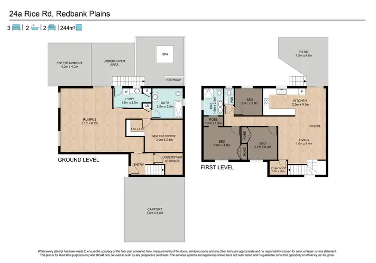 Floorplan of Homely house listing, 24A Rice Road, Redbank Plains QLD 4301