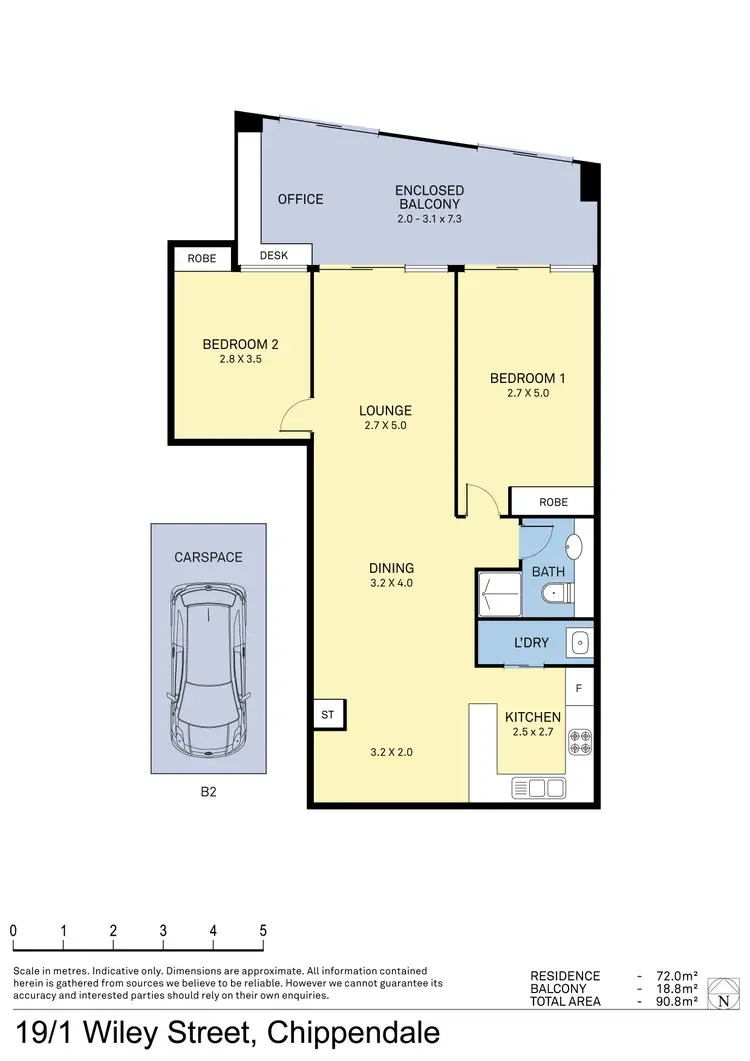 Floorplan of Homely apartment listing, 19/1 WILEY STREET, Chippendale NSW 2008