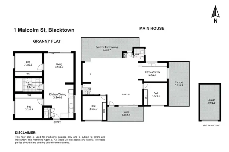 Floorplan of Homely house listing, 1 and 1A MALCOLM STREET, Blacktown NSW 2148