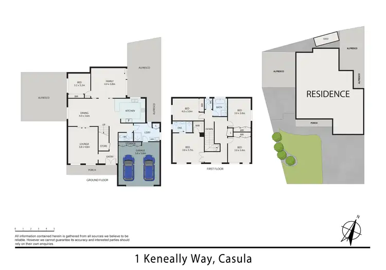 Floorplan of Homely house listing, 1 Keneally Way, Casula NSW 2170