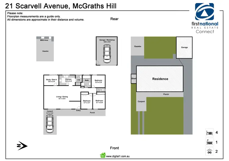 Floorplan of Homely house listing, 21 Scarvell Avenue, Mcgraths Hill NSW 2756