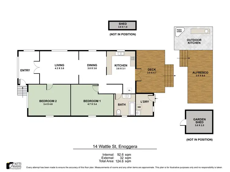 Floorplan of Homely house listing, 14 Wattle Street, Enoggera QLD 4051