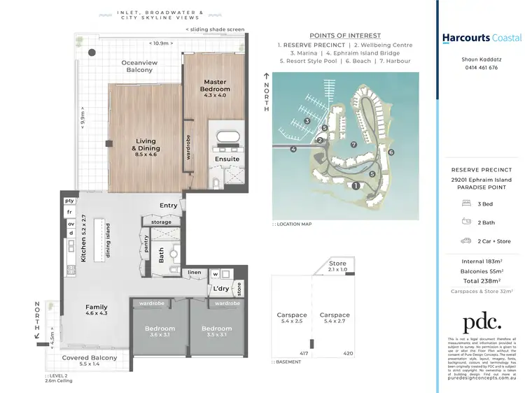 Floorplan of Homely apartment listing, 29201 Ephraim Island, Paradise Point QLD 4216