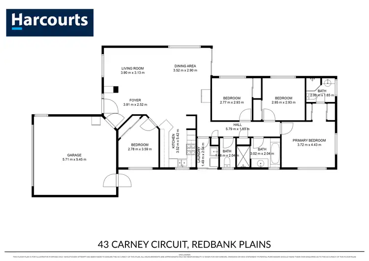 Floorplan of Homely house listing, 43 Carney Circuit, Redbank Plains QLD 4301