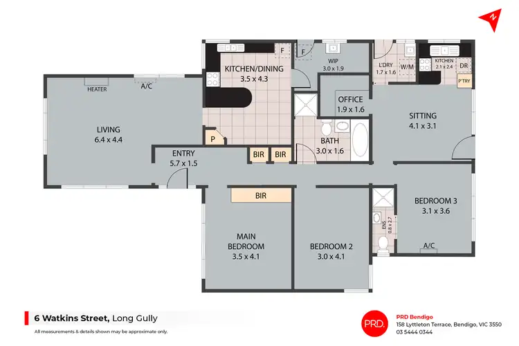 Floorplan of Homely house listing, 6 Watkins Street, Long Gully VIC 3550