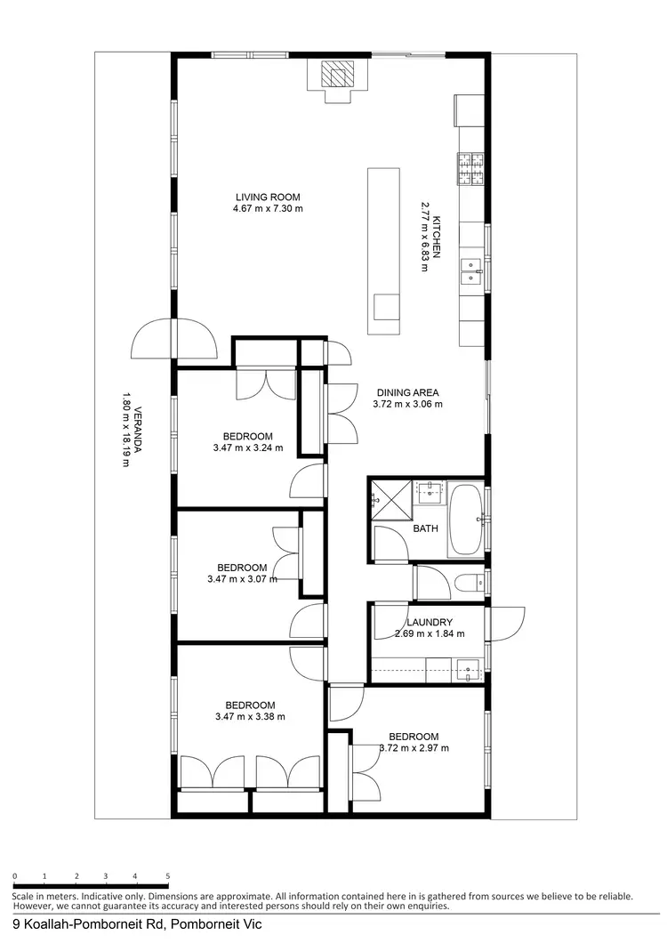 Floorplan of Homely house listing, 9 Koallah Pomborneit Road, Pomborneit VIC 3260