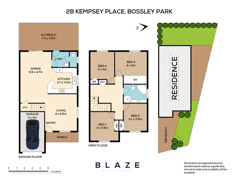 Floorplan of Homely semi-detached listing, 2B Kempsey Place, Bossley Park NSW 2176