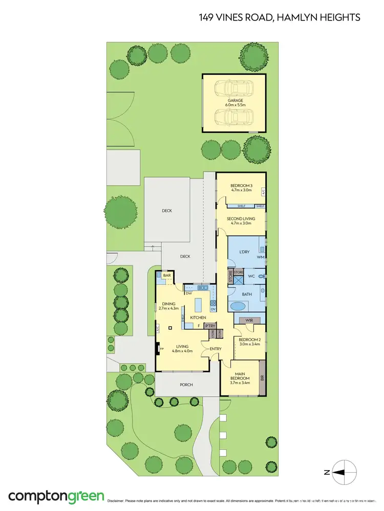 Floorplan of Homely house listing, 149 Vines Road, Hamlyn Heights VIC 3215