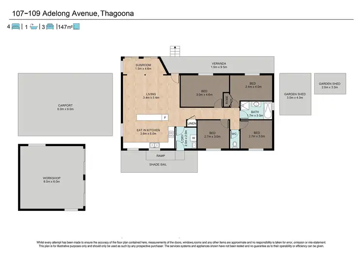 Floorplan of Homely house listing, 107-109 Adelong Avenue, Thagoona QLD 4306
