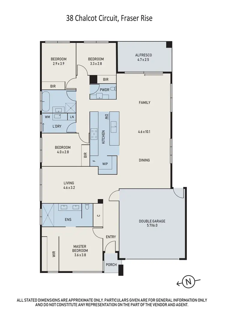 Floorplan of Homely house listing, 38 Chalcot Circuit, Fraser Rise VIC 3336