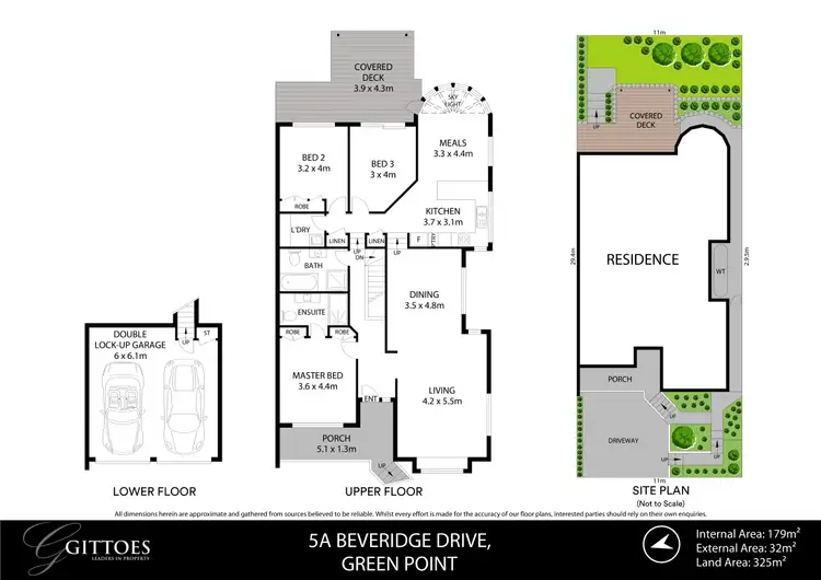 Floorplan of Homely semi-detached listing, 5A Beveridge Drive, Green Point NSW 2251