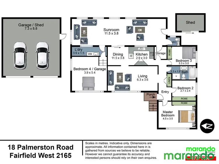 Floorplan of Homely house listing, 18 Palmerston Road, Fairfield West NSW 2165