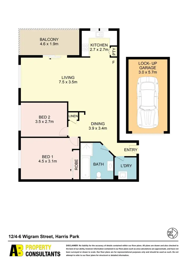 Floorplan of Homely unit listing, 12/4-6 Wigram Street, Harris Park NSW 2150