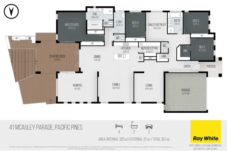 Floorplan of Homely house listing, 41 Mcauley Parade, Pacific Pines QLD 4211