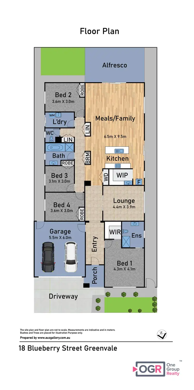 Floorplan of Homely house listing, 18 Blueberry Street, Greenvale VIC 3059