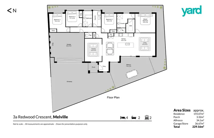 Floorplan of Homely house listing, 3a Redwood Crescent, Melville WA 6156