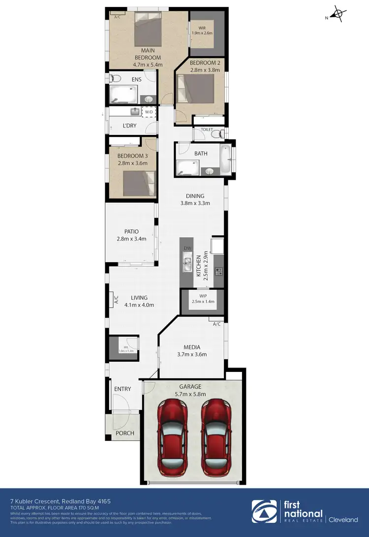 Floorplan of Homely house listing, 7 Kubler Crescent, Redland Bay QLD 4165